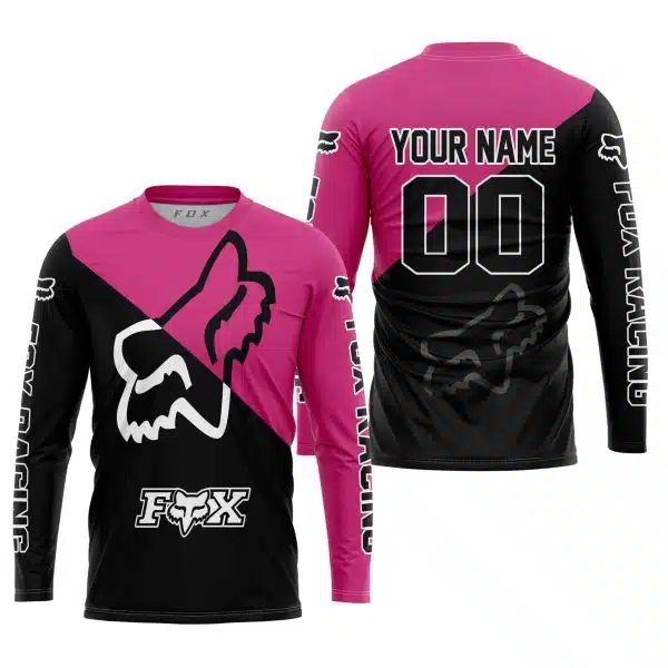 Premium Gift - Custom Name - Fox Racing - Pink 1 - Image 2