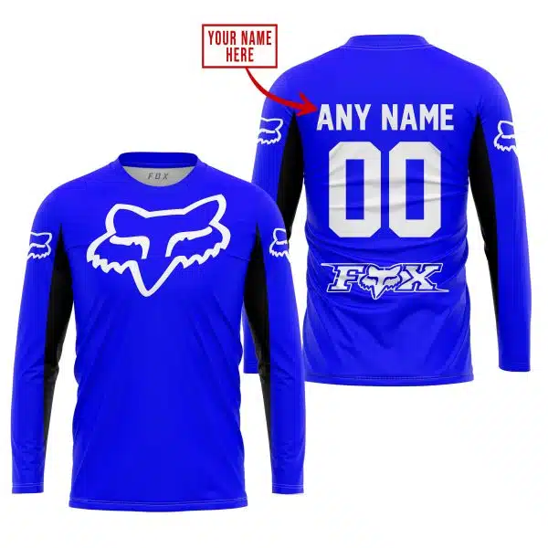 Custom Name Racing - Limited Edition - Fox Racing V2 - Blue - Image 2