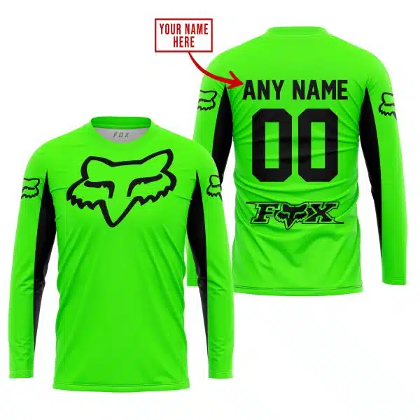 Custom Name Racing - Limited Edition - Fox Racing V2 - Green - Image 2