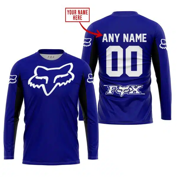 Custom Name Racing - Limited Edition - Fox Racing V2 - Navy - Image 2
