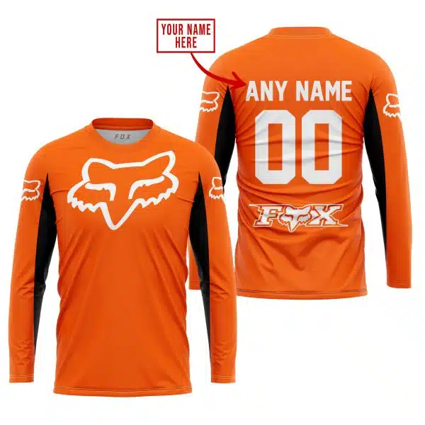 Custom Name Racing - Limited Edition - Fox Racing V2 - Orange - Image 2