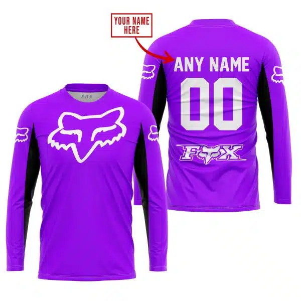 Custom Name Racing - Limited Edition - Fox Racing V2 - Purple - Image 2