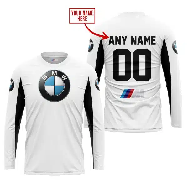 Custom Name Racing - Limited Edition - Bmw - White V2 - Image 2