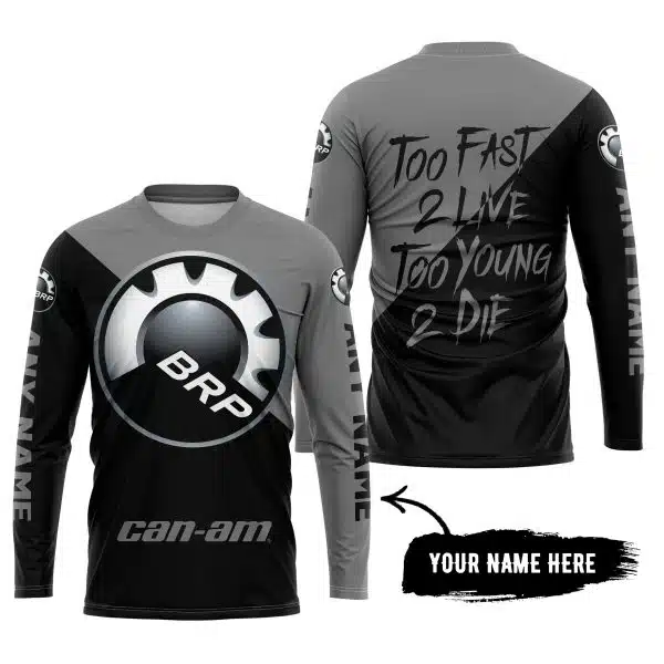 Too Fast To Live Too Young To Die - 3d All Over Printed - Can Am Grey - Image 5