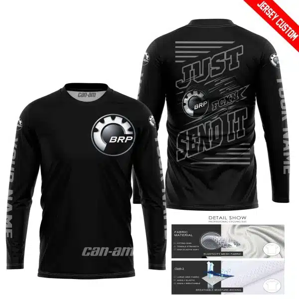 Premium Just Fckn Gonna Send It - Custom Name - Can Am - Grey Black - Image 4