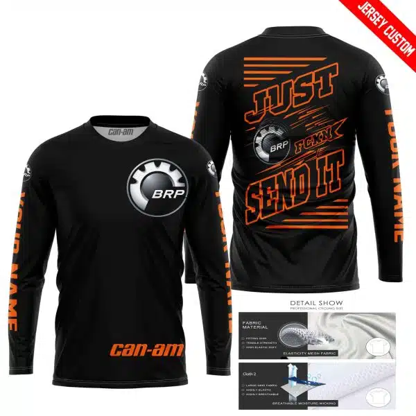 Premium Just Fckn Gonna Send It - Custom Name - Can Am - Orange Black - Image 4