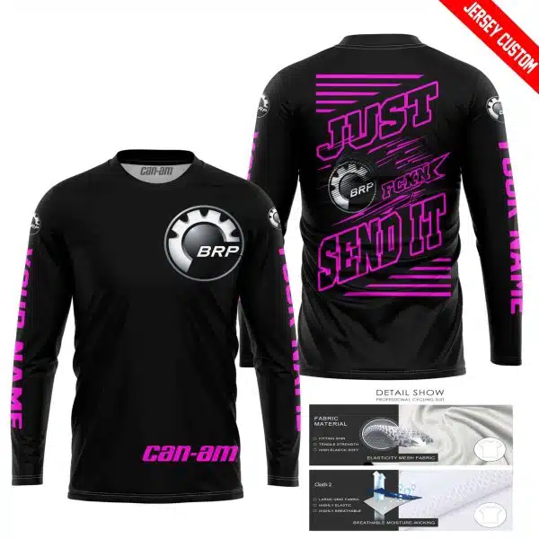 Premium Just Fckn Gonna Send It - Custom Name - Can Am - Pink Black - Image 4