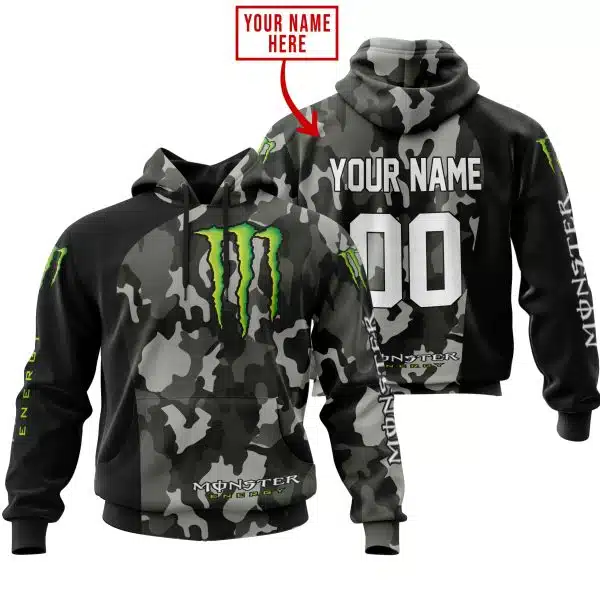 Monster Racing Camo | Custom Name Racing | Kid & Adult