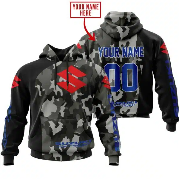 Suzuki Racing V1 Camo | Custom Name Racing | Kid & Adult