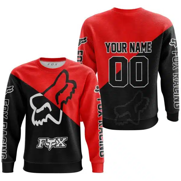 Premium Gift - Custom Name - Fox Racing - Red - Image 4