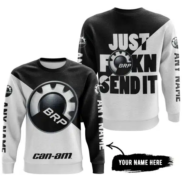 Just Fkcn Send It - 3d All Over Printed - Can Am Black - Image 4