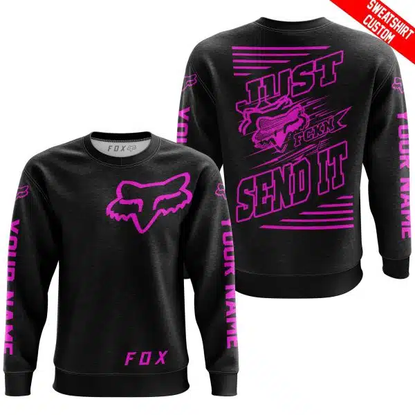 Premium Just Fckn Gonna Send It - Custom Name - Fox Racing - Pink Black - Image 6