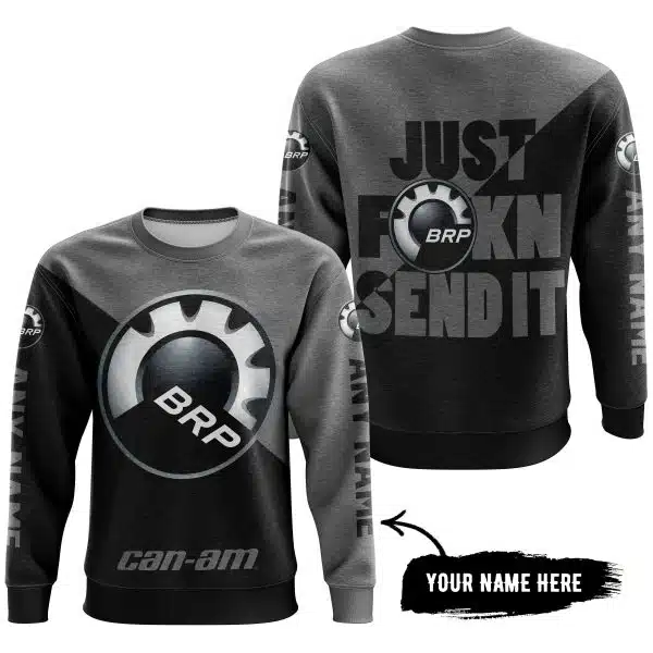 Just Fkcn Send It - 3d All Over Printed - Can Am Grey - Image 4