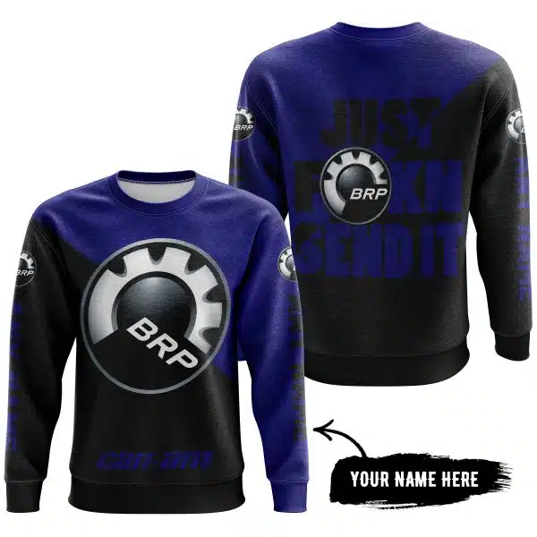 Just Fkcn Send It - 3d All Over Printed - Can Am Navy - Image 4