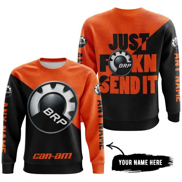 Just Fkcn Send It - 3d All Over Printed - Can Am Orange - Image 4