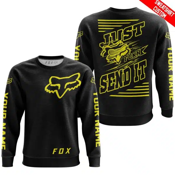 Premium Just Fckn Gonna Send It - Custom Name - Fox Racing - Yellow Black - Image 7