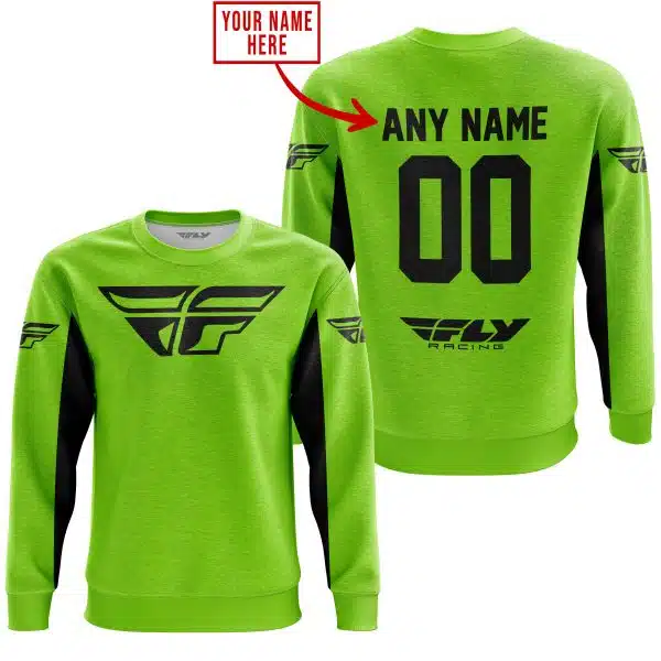 Custom Name Racing - Limited Edition - Fly Racing- Green 1 V2 - Image 3