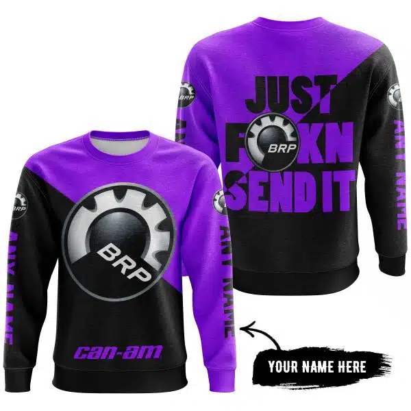 Just Fkcn Send It - 3d All Over Printed - Can Am Purple - Image 4