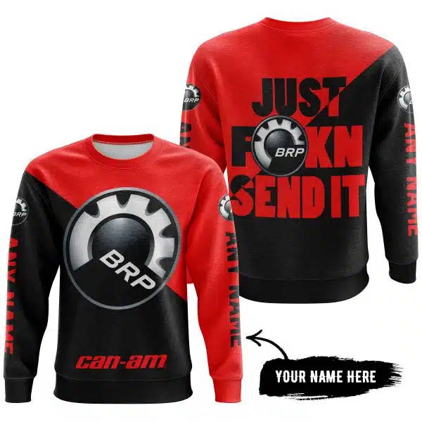 Just Fkcn Send It - 3d All Over Printed - Can Am Red - Image 4