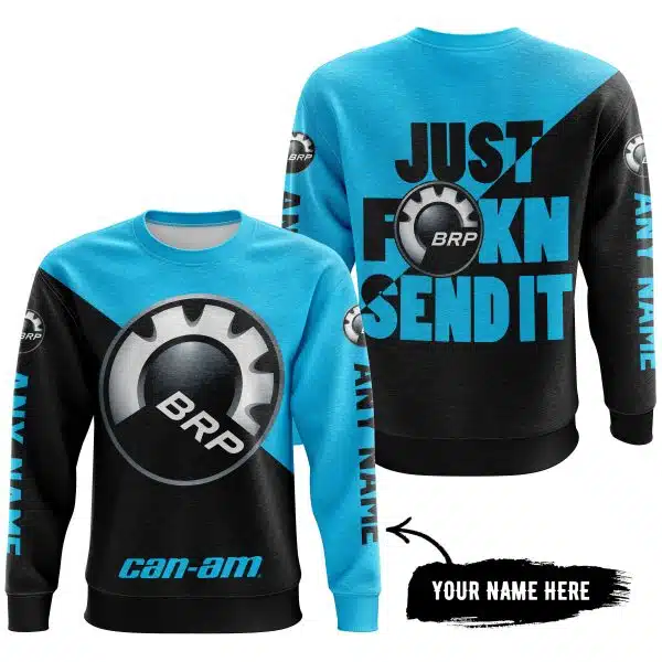 Just Fkcn Send It - 3d All Over Printed - Can Am Sky Blue - Image 4