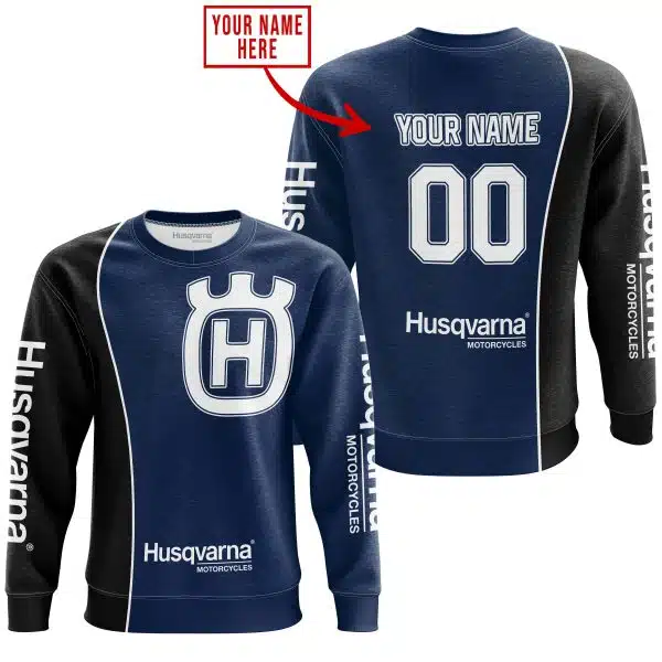 Limited Edition - Custom Name Motocrocss V2 - Husqvarna - Navy - Image 4