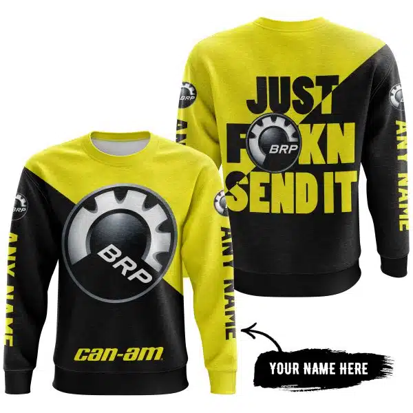 Just Fkcn Send It - 3d All Over Printed - Can Am Yellow - Image 3