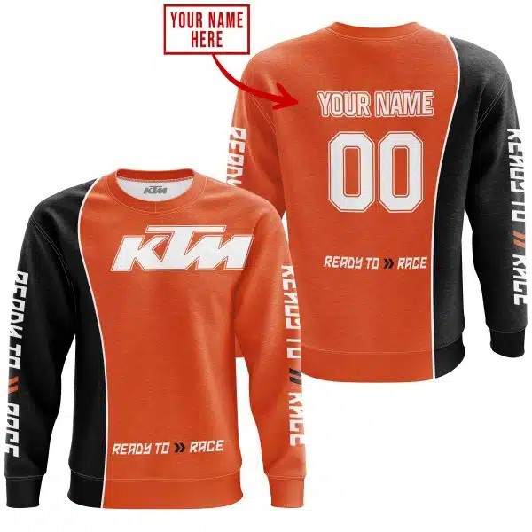 Limited Edition - Custom Name Motocrocss V2 - Ktm - Orange - Image 3
