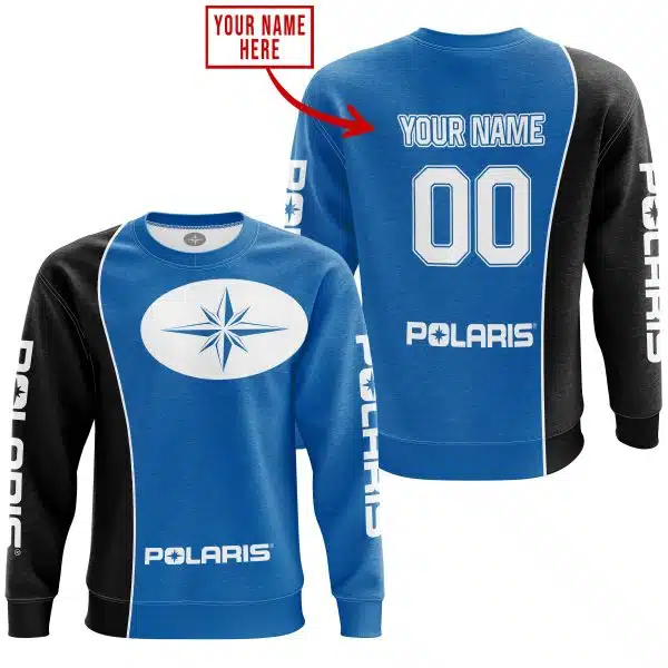 Limited Edition - Custom Name Motocrocss V2 - Polaris - Blue - Image 4