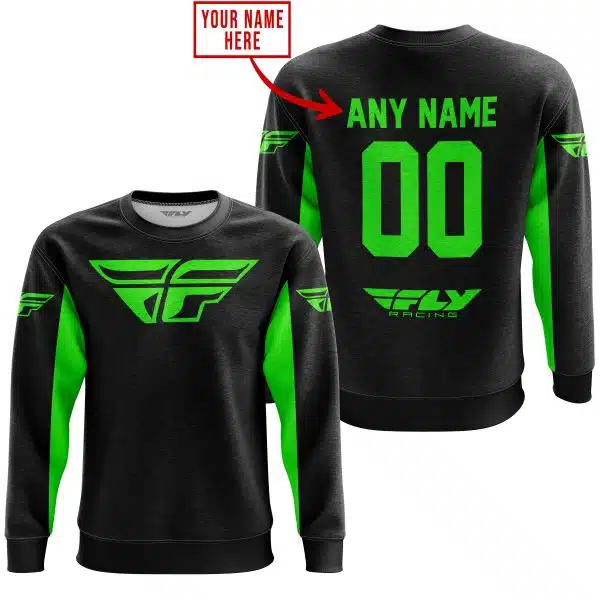 Custom Name Racing - Limited Edition - Fly Racing- Green - Image 3