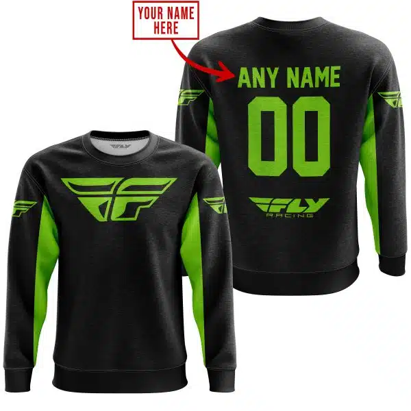Custom Name Racing - Limited Edition - Fly Racing- Green 1 - Image 4