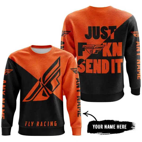 Just Fkcn Send It - 3d All Over Printed - Fly Racing Orange - Image 4