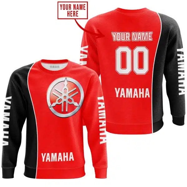 Limited Edition - Custom Name Motocrocss V2 - Yamaha - Red - Image 4