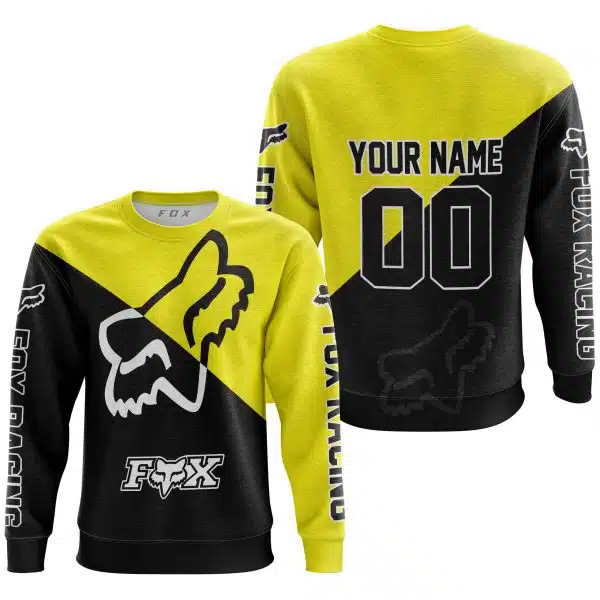 Premium Gift - Custom Name - Fox Racing - Yellow - Image 2