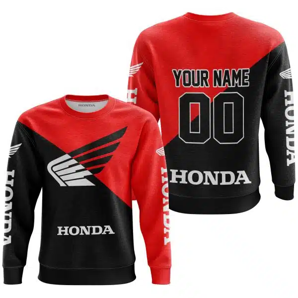 Premium Gift - Custom Name - Honda - Red - Image 2
