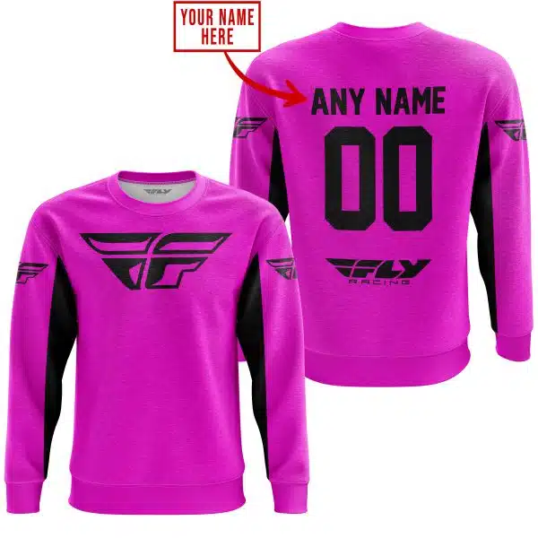 Custom Name Racing - Limited Edition - Fly Racing- Pink V2 - Image 3