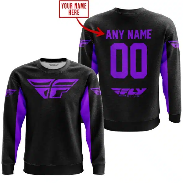 Custom Name Racing - Limited Edition - Fly Racing- Purple - Image 3