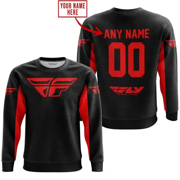 Custom Name Racing - Limited Edition - Fly Racing- Red - Image 3