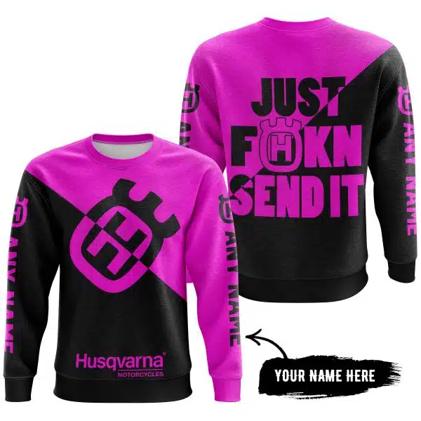 Just Fkcn Send It - 3d All Over Printed - Husqvarna Pink - Image 4