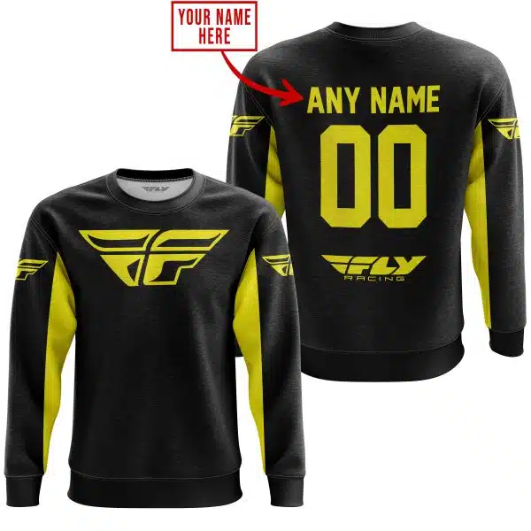 Custom Name Racing - Limited Edition - Fly Racing- Yellow - Image 3