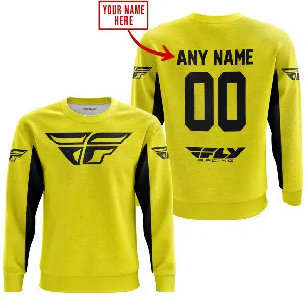 Custom Name Racing - Limited Edition - Fly Racing- Yellow V2 - Image 3
