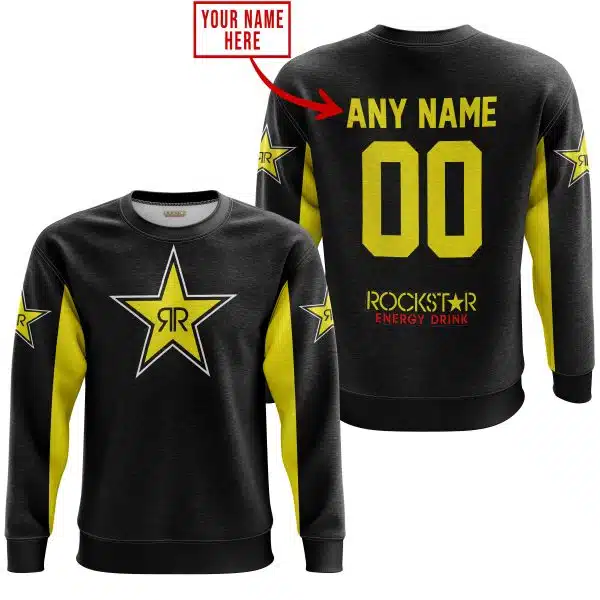 Custom Name Racing - Limited Edition - Rockstar - Yellow - Image 3