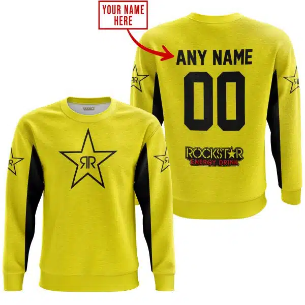 Custom Name Racing - Limited Edition - Rockstar V2 - Yellow - Image 3