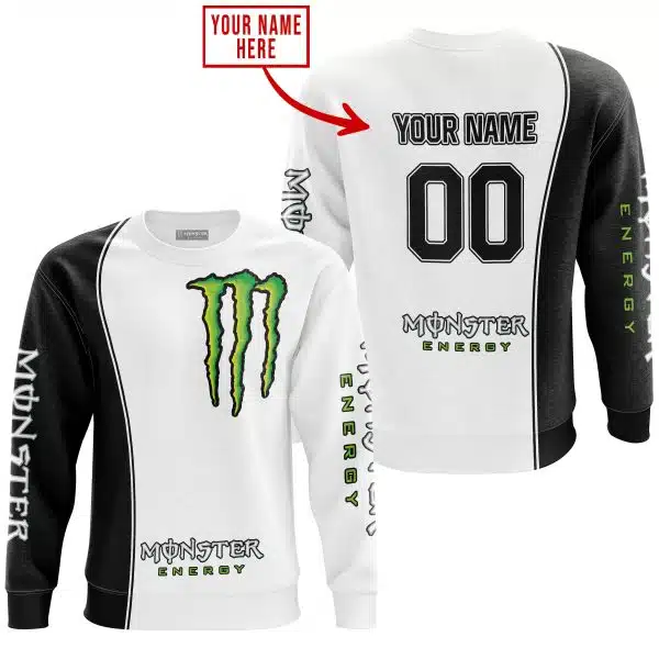 Limited Edition - Custom Name Motocrocss V2 - Monster  Energy - Image 2