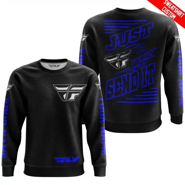 Premium Just Fckn Gonna Send It - Custom Name - Fly Racing - Blue Black - Image 6