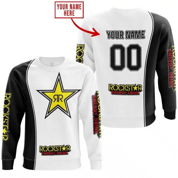 Limited Edition - Custom Name Motocrocss V2 - Rockstar Energy - Image 4