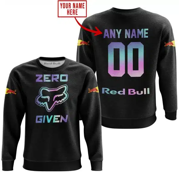 Zero Fox Given – Limited Edition – Red Bull – Black - Image 3