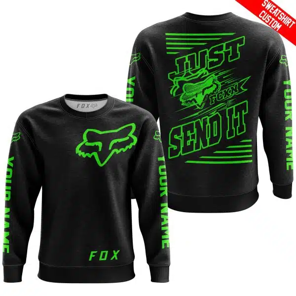 Premium Just Fckn Gonna Send It - Custom Name - Fox Racing - Green Black - Image 6
