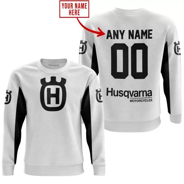 Custom Name Racing - Limited Edition - Husqvarna - White V2 - Image 3