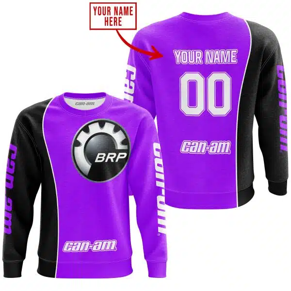 Limited Edition - Custom Name Motocrocss V2 - Can Am Purple - Image 4