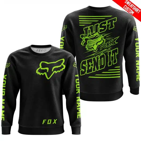 Premium Just Fckn Gonna Send It - Custom Name - Fox Racing - Neon Black - Image 6